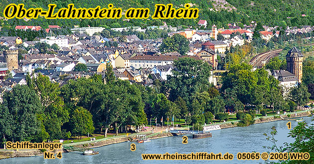 Rheinschifffahrt Ober-Lahnstein, Nieder-Lahnstein, Koblenz Schiffahrt Stolzenfels, Braubach, Spay, Rhens, Deutsches Eck, Festung Ehrenbreitstein