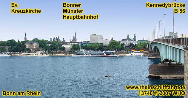 Rheinschifffahrt Bonn Bad Godesberg Schiffsausflüge  Siebengebirge Königswinter Drachenfels Bad Honnef Unkel Remagen Linz am Rhein Köln Schifffahrt