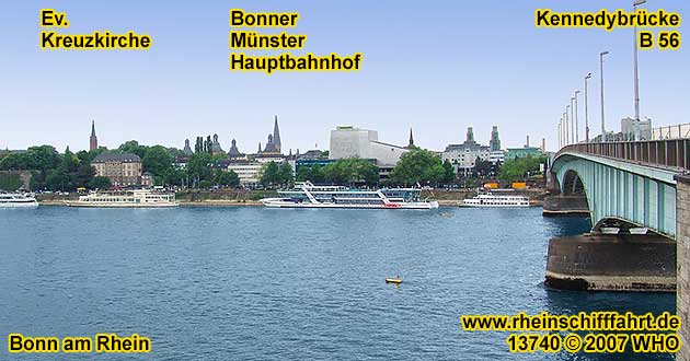 Rheinschifffahrt Bonn Bad Godesberg Schiffsausflge  Siebengebirge Knigswinter Drachenfels Bad Honnef Unkel Remagen Linz am Rhein Kln Schifffahrt
