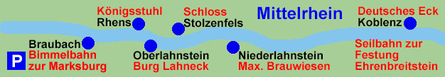 Rheinschifffahrt Schifffahrt Rheinschiff Mittelrhein Koblenz Rhein Lahnstein Schloss Stolzenfels Rhens Braubach Marksburg