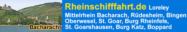 Rheinschifffahrt von Bacharach nach Mainz, Wiesbaden, R�desheim, Bingen, Assmannshausen, Oberwesel, St. Goar, Loreley und St. Goarshausen